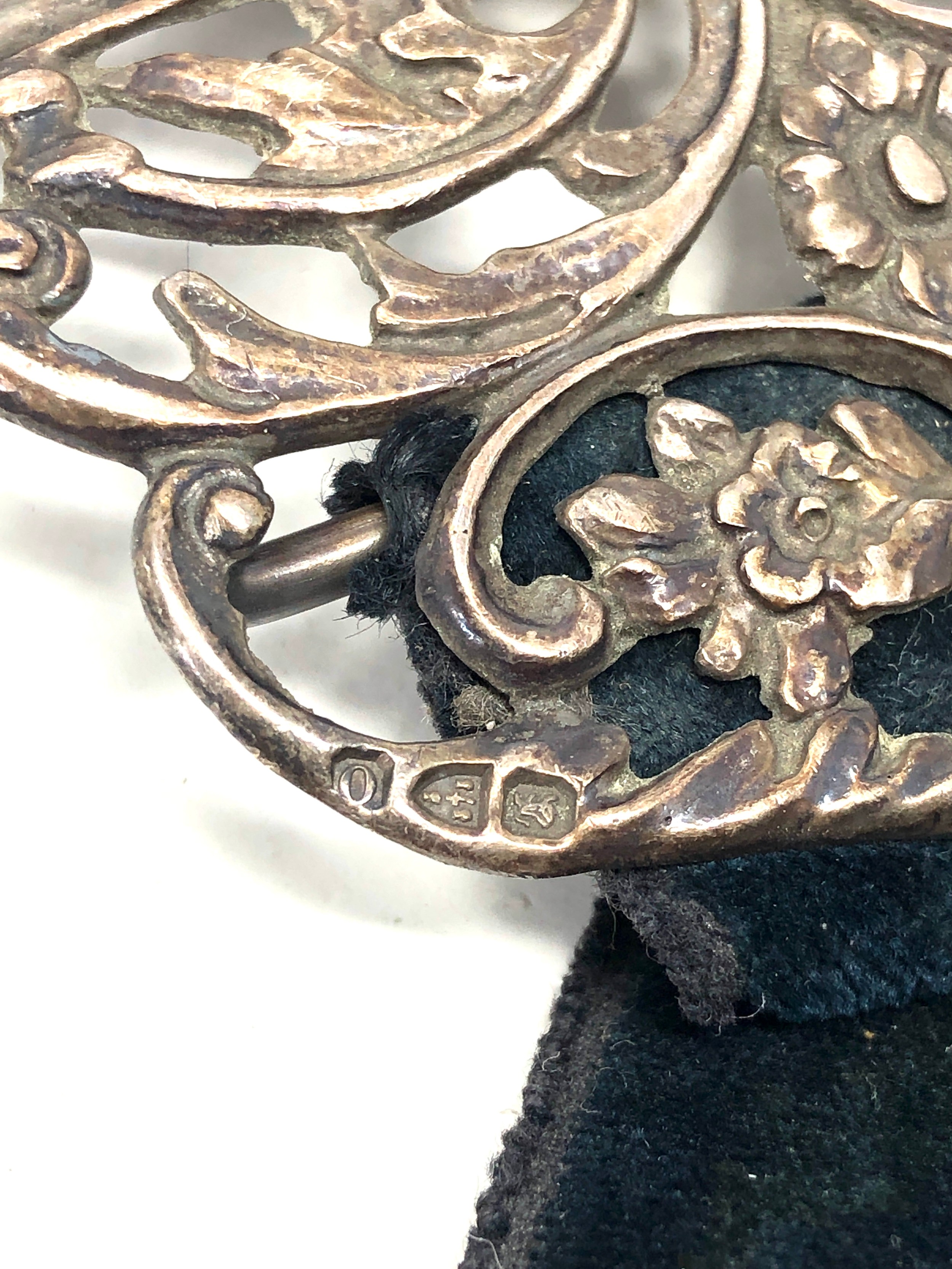 Antique silver nurses buckle chester silver hallmarks - Bild 5 aus 6