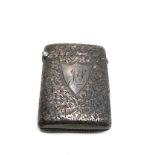 Antique silver vesta case