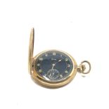 Antique gold plated stowa full hunter pocket watch the watch is ticking