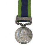 Edward v11 India general service medal northwest frontier 1908 to 15724 gunner r buckland no 8