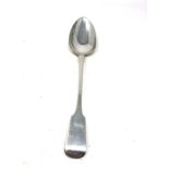 Antique Georgian silver basting spoon London silver hallmarks measures approx 12ins long weight 106g