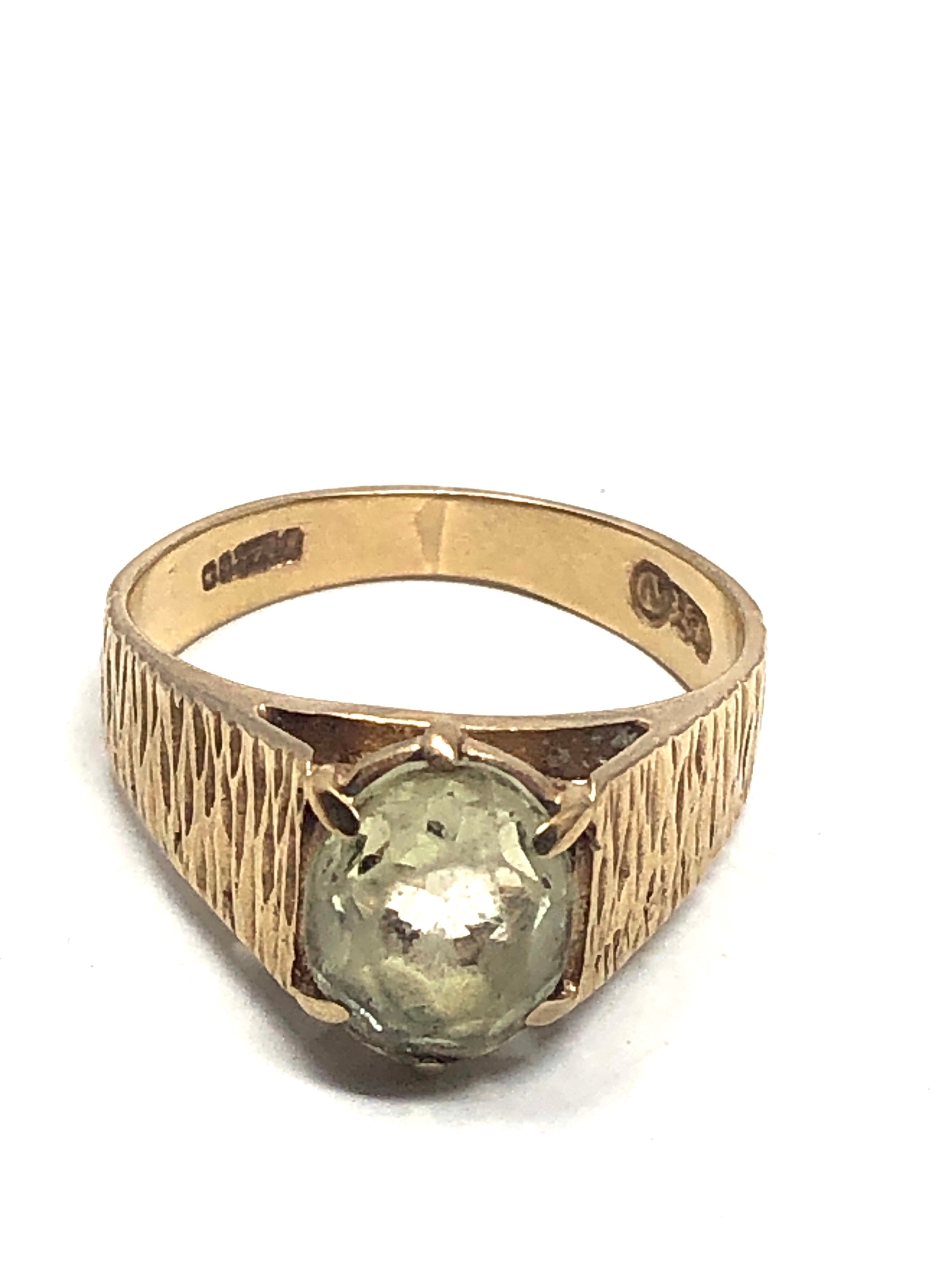 9ct gold vintage citrine sring (3.5g)