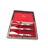 Vintage Hallmarked solid silver darts boxed