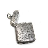 Antique silver vesta case