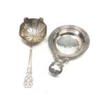 2 silver tea strainers weight 88g