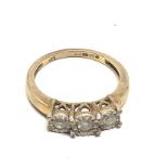 9ct gold diamond ring (3g)