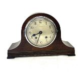 Vintage Walker Ltd 2 keyhole mantel clock, untested