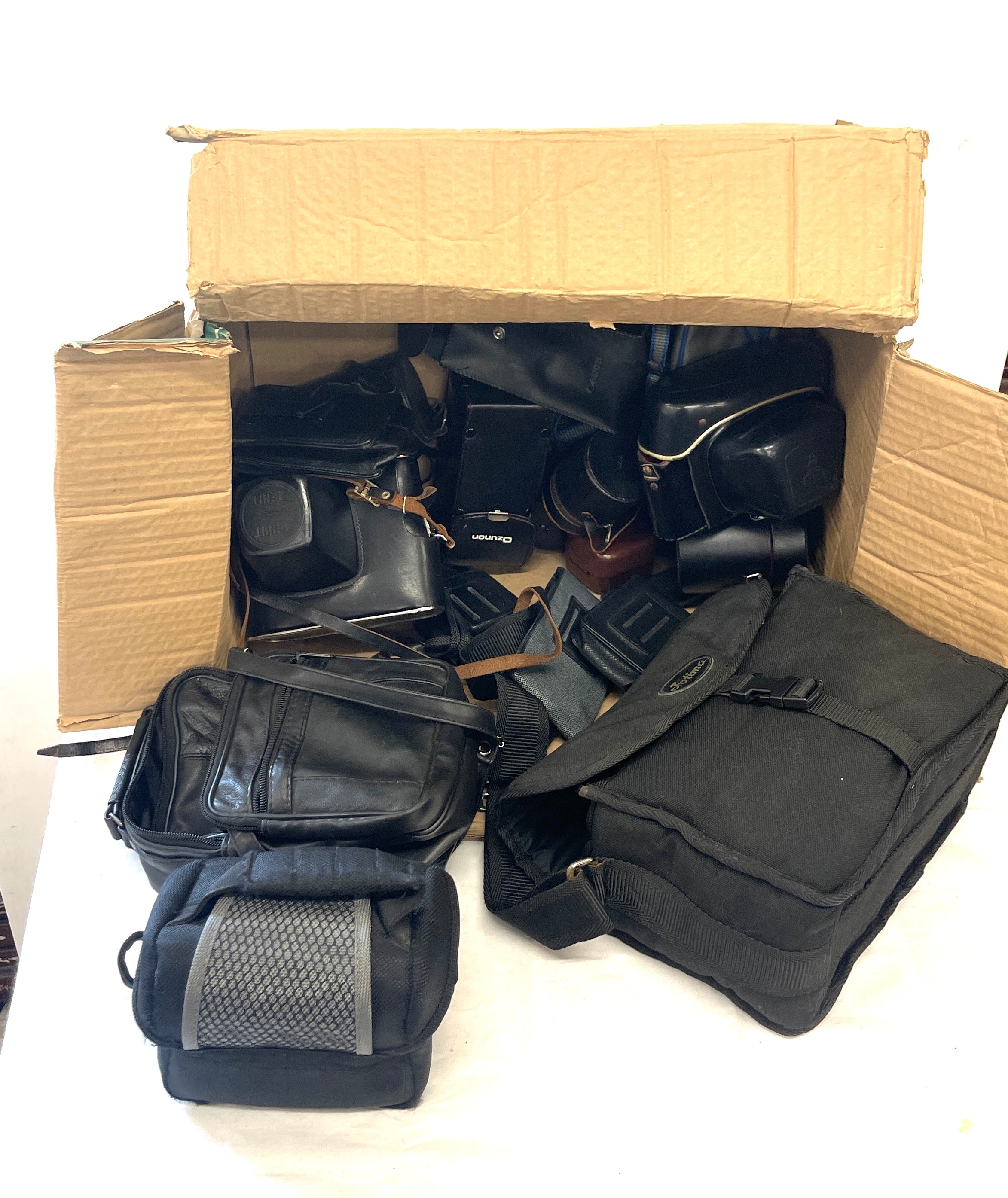 Large selection of empty camera bags