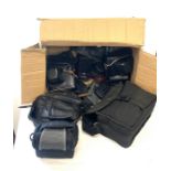 Large selection of empty camera bags