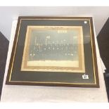 Vintage framed Leicestershire police picture includes the names of officers, approximate