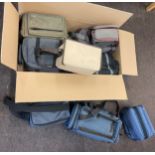 Large selection of empty camera bags