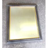 Vintage oak framed mirror, approximate measurements: Height 23 inches, Width 28 inches