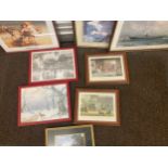Selection of framed prints, to include a small Pears print etc