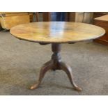 Antique tri-pod table 27.5 inches tall 29 inches depth 20 inches long