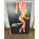 Large James Bond 007 world is not enough flame girl movie poster 72 inches tall 48 inches wide, free