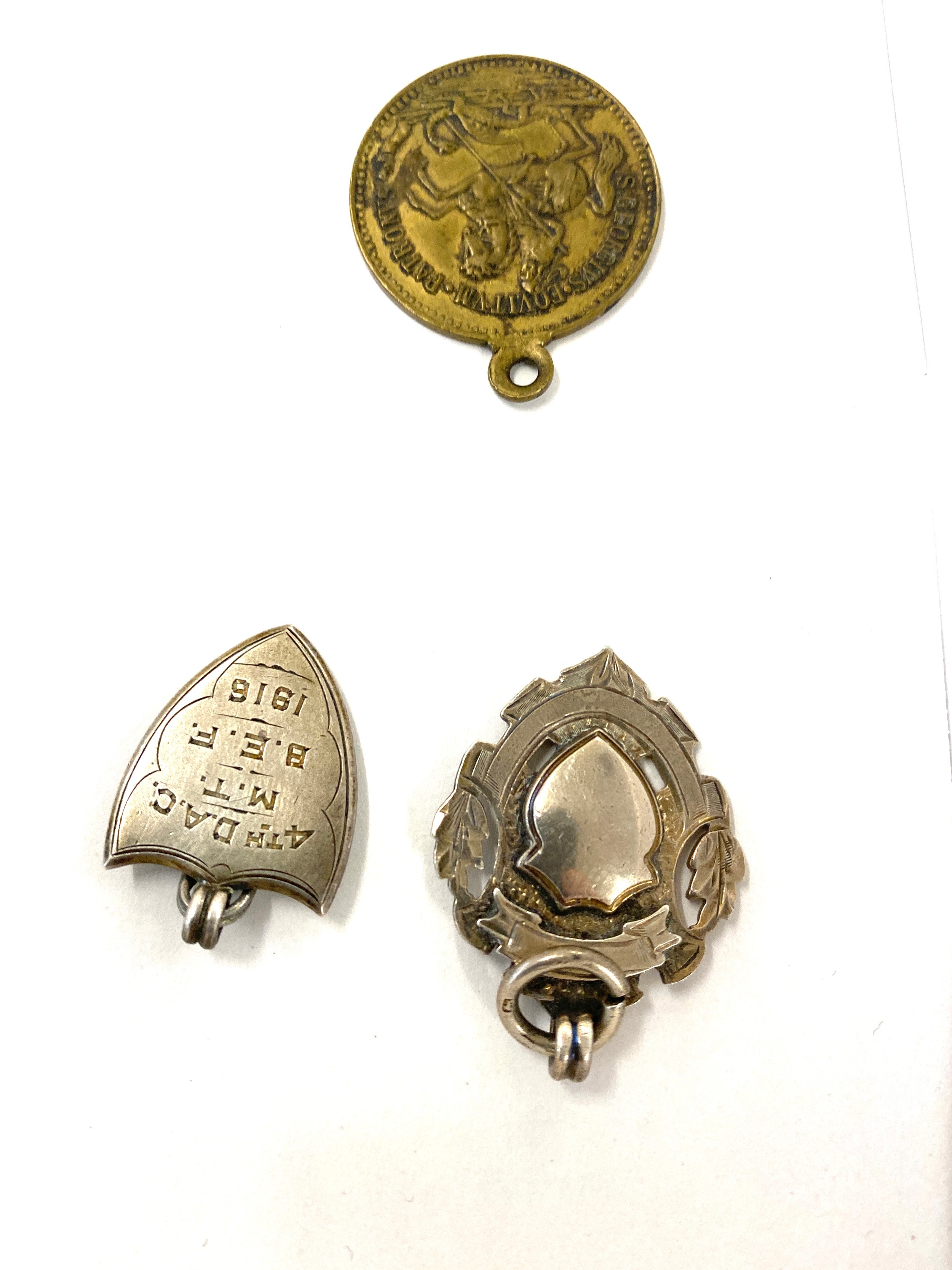 Selection of vintage and later fobs/ medals includes silver fob, the infants hospital medal etc - Image 2 of 7