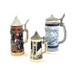 Selection of vintage steins