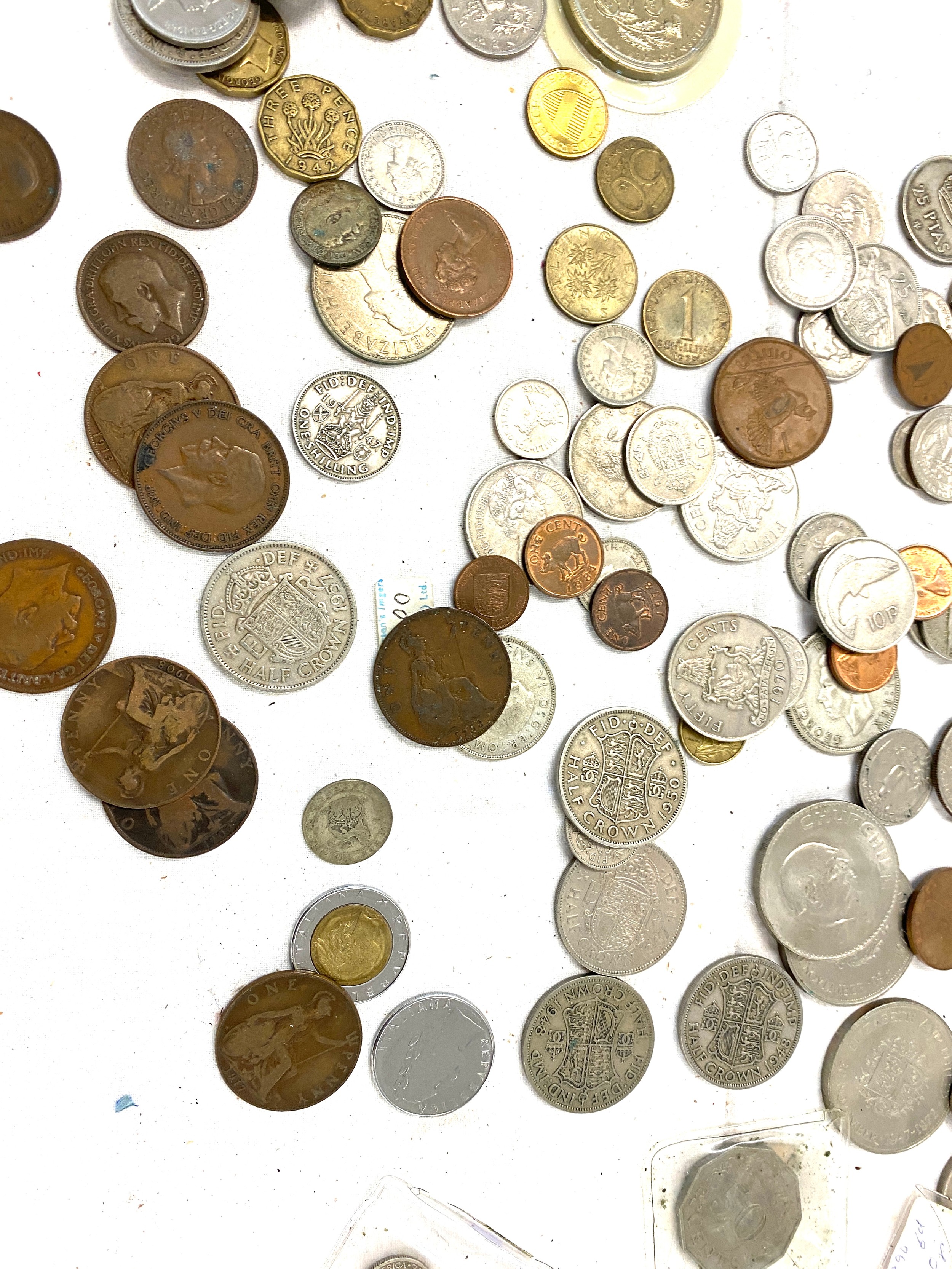 Large selection of vintage and later coins includes foreign etc - Image 6 of 8