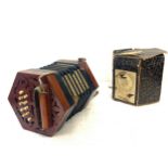 Antique concertina made in Germany, 20+1 button