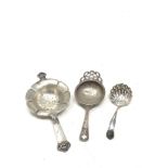 Silver strainer spoons weight 100g