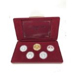 Royal Australian mint sterling silver coin set 5 proof coins comm queen er11 40th anniversary