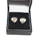 Clogau silver & rose gold earrings
