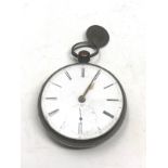 Silver fusee pocket watch john brownbill liverpool the watch is not ticking