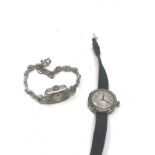 2 vintage silver ladies wristwatches