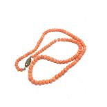 Antique coral necklace weight 11g
