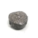 Antique silver pill box import silver hallmarks