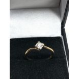 9ct gold diamond ring weight 1.6g