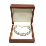 Fine Clogau Welsh gold on silver bangle Orig Box