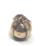 9ct gold and silver masonic orb (5.1g)