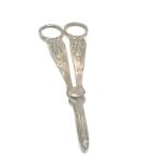 Antique silver grape shears london silver hallmarks