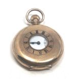 Gold plated half hunter pocket watch h samuel manchester the watch is not ticking