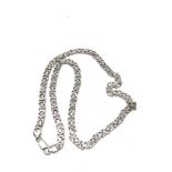 chunky fancy link silver necklace 36g