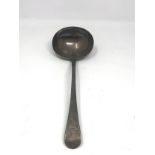 Antique silver ladle spoon London silver hallmarks