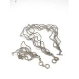 Sterling Silver Nannapas Contemporary Necklace (78g)