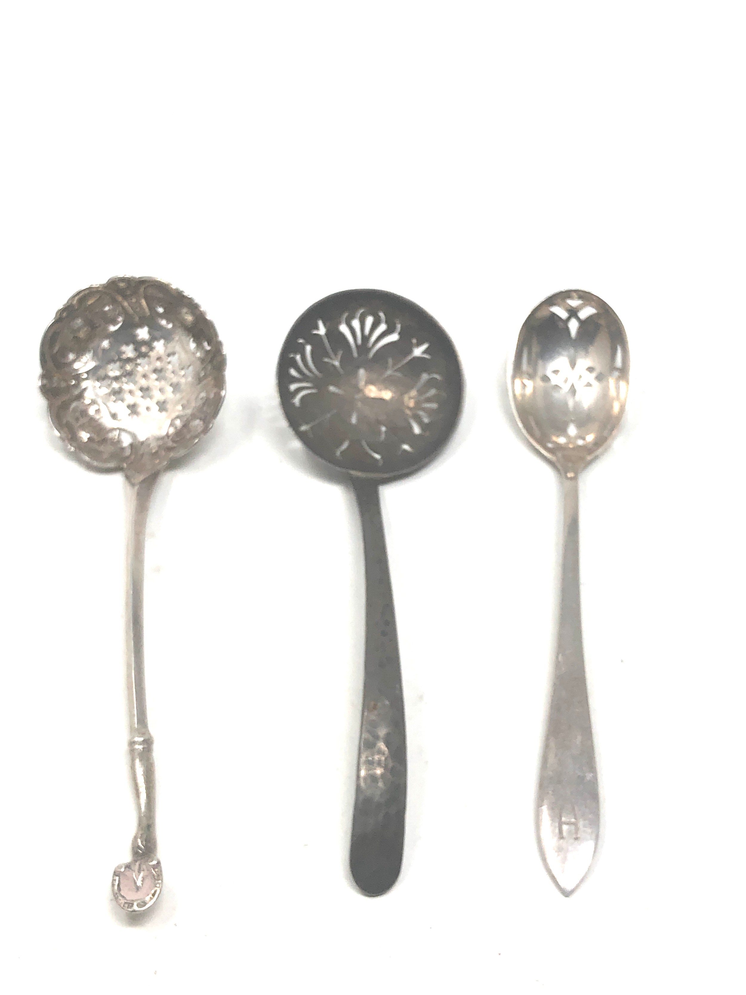 3 silver shifter spoons