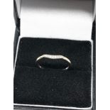 9ct white gold diamond ring weight 1.3g