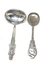 2 continental silver spoons weight 100g