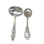 2 continental silver spoons weight 100g