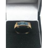 9ct Gold Diamond Fronted Ring (4g)