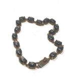 9ct Gold Star Sapphire Tennis Bracelet (8.6g)