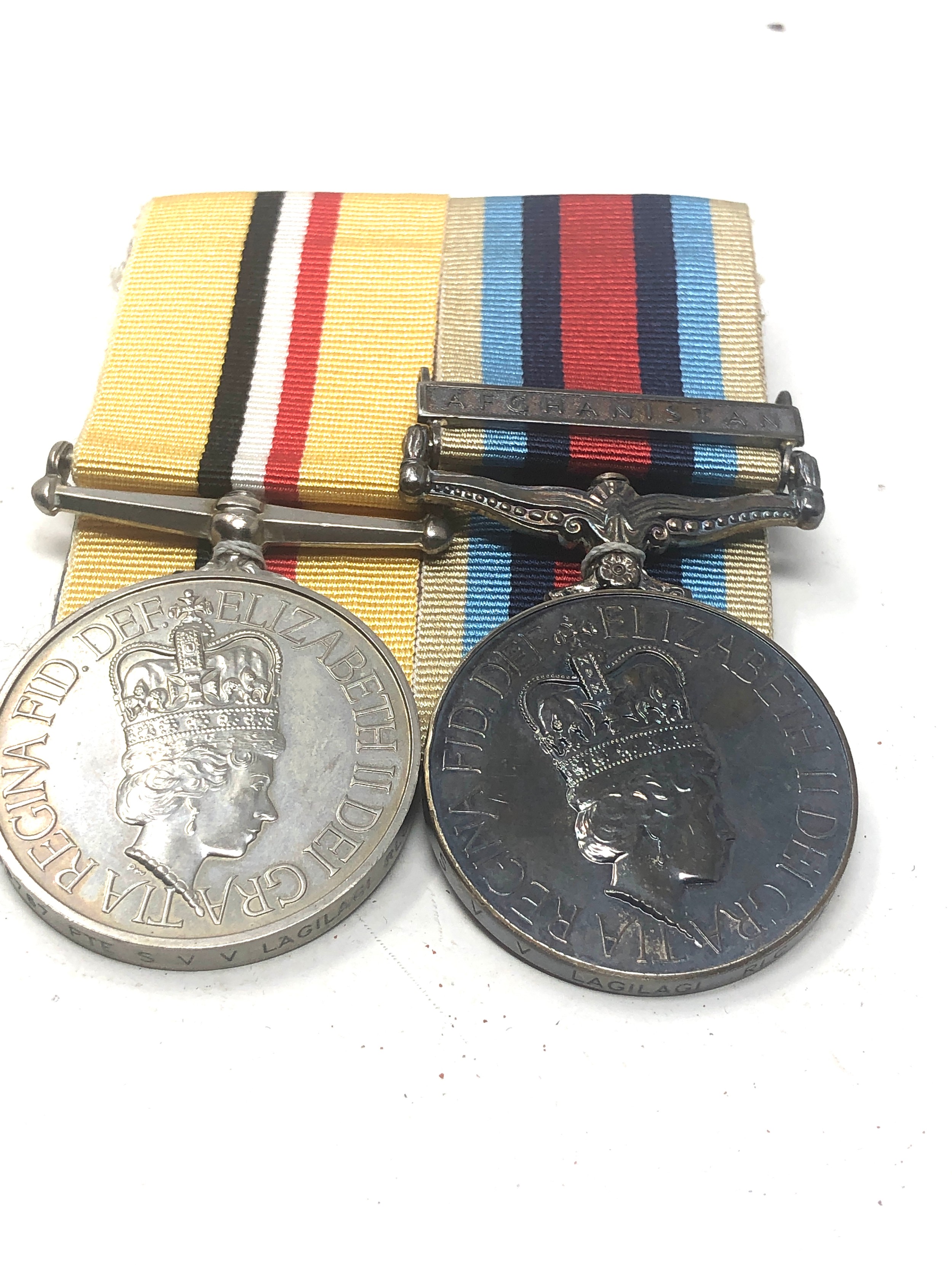 ER.11 mounted Iraq & Afghanistan medals to 25199767 pte s.v.v lagilagi r.l.c - Image 2 of 2