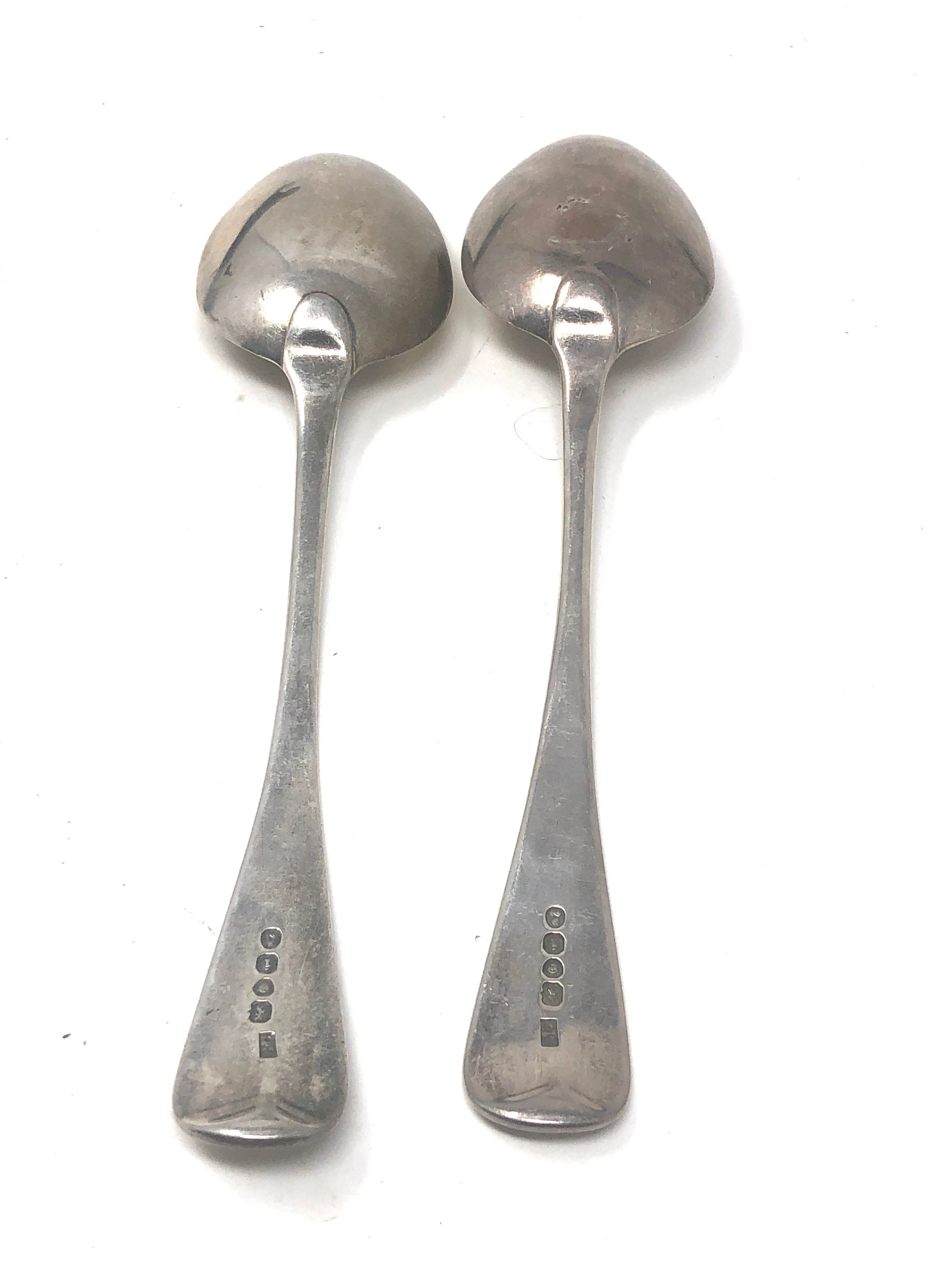 2 georgian silver table spoons London silver hallmarks - Bild 2 aus 3