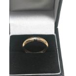 9ct Gold Diamond Solitaire Ring (3.9g)