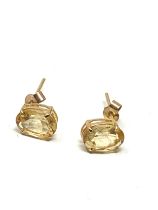 9ct gold citrine earrings 1.g