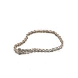 9ct Gold Diamond Set Tennis Style Bracelet (6.9g)