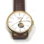 Gents Gevril mulberry 9603 ltd edition mechanical wristwatch the watch is ticking